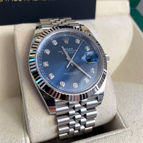 rolex daydate 41 blue dial|rolex datejust 41 retail price.